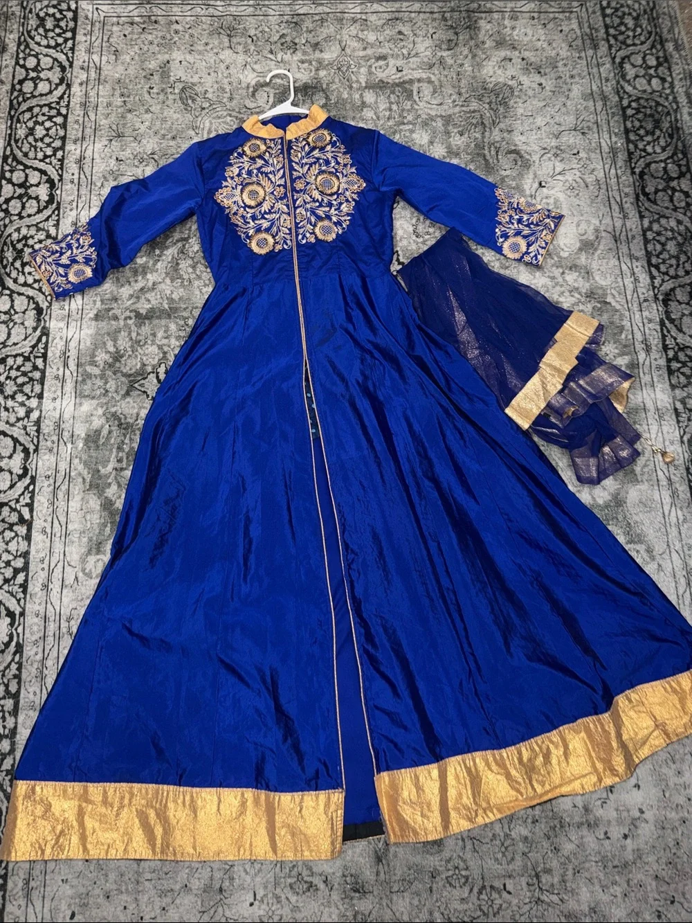 royal blue and gold indian dress Shop Timeless Royal Blue Lehenga Choli